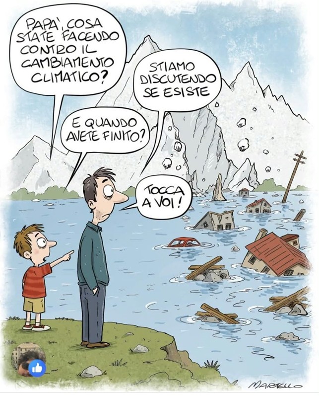 Foto di natura e ambiente con persone che osservano il paesaggio